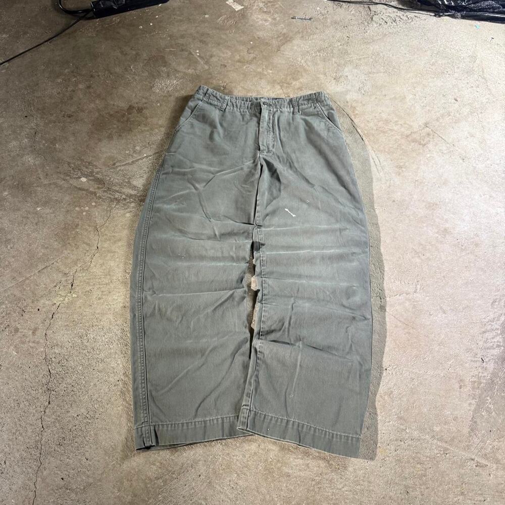 Y2K Olive Green Eddie Bauer Pants